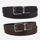 Ремень двусторонний мужской из натуральной кожи Levi's 861176925 34 (104,5 см) Черный/Коричневый (1161308674) - изображение 1