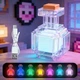 Minecraft мини-ночник Зелье Майнкрафт Potion Bottle LED светильник, баночка меняет цвет от тряски, 7 цветов переключения mncB95 - изображение 2