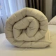 Одеяло всесезонное ODA Bamboo с бамбуковым волокном 350 г/м², микрофибра, 175x210, светло-бежевое - изображение 6
