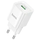 Мережевий зарядний пристрій Hoco C145A Charm single port QC charger 18W White - зображення 1