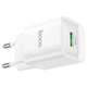 Мережевий зарядний пристрій Hoco C145A Charm single port QC charger 18W White - зображення 4