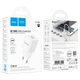 Мережевий зарядний пристрій Hoco C145A Charm single port QC charger 18W White - зображення 8
