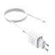 Мережевий зарядний пристрій HOCO C81A Asombroso Lightning cable 10.5 White - изображение 6