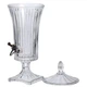 Лимонадница с краном на подставке стеклянная Patterned Pitcher 2 л лимонадник с краником для напитков соков махито компотов коктейлей - изображение 5
