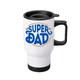 Термочашка автомобільна з принтом Super DAD 450 мл біла - изображение 1