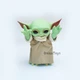 Фигурка Baby Yoda (Грогу) «Мандалорец» — игрушка Йода 28 см с подвижными руками, ногами и головой, реалистичные глаза - изображение 3