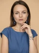Сережки жіночі сині 9 см - зображення 2