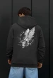 Мужская Кофта Худи Стаф Темно-серая Однотонная Спортивная Staff Ange Dark Gray S (401606) - изображение 1