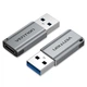 Адаптер Type-C-USB 3.0 Vention Aluminium Nickel-Plated M/F 5Gbps 3A Gray (CDPH0) - зображення 2