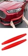 Універсальні гнучкі протиударні накладки Carbon Bumper Shield Антицарапки захист на бампер. 37.5 см х 5.2 см. Колір червоний карбон. 1уп.=2шт. - зображення 8