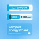 Аккумуляторные батарейки Proove Compact Energy Pro AA 2 pcs white - изображение 3