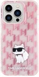 Etui Karl Lagerfeld Monogram Choupette do Apple iPhone 15 Pro Max Pink (KLHCP15XHNCMKLP) - obraz 3