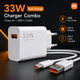 Зарядное устройство Xiaomi 33W HyperCharge Combo (USB-A) + кабель USB Type-C, White - изображение 1