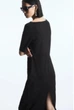Сукня жіноча COS gathered t-shirt dress 1187769001 M Чорний - зображення 4