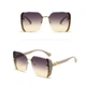 Женские солнцезащитные очки FashionShades, бежево-синие - изображение 6