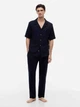 Пижама (рубашка + штаны) мужская хлопковая Tommy Hilfiger 950537204 L Синяя (1161162256) - изображение 1