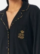 Пижама (рубашка + штаны) женская хлопковая Ralph Lauren 306652627 L Черная (1159864731) - изображение 3
