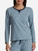 Пижама (лонгслив + штаны) женская хлопковая Tommy Hilfiger 360964247 XS Голубая (1160903776) - изображение 2