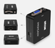 Конвертер VGA2HDMI адаптер з VGA на HDMI + аудіо 3.5мм Black - изображение 6