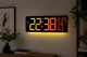 Настенные электронные LED часы 6669R с RGB подсветкой, термометром, гигрометром, будильником и пультом ДУ (42х15.5х3.5 см) - изображение 2