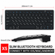 Беспроводная Bluetooth-клавиатура X5, мини клавиатура для ноутбука, планшета, телефона, Smart TV, 78 клавиш - изображение 5