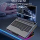 Подставка для ноутбука, охлаждающая Givecool X8 с регулировкой угла наклона (до 17", 2USB, 6 вентиляторов, RGB подсветка, подставка для телефона) - изображение 5