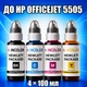 Чернила INCOLOR для Hewlett Packard HP Officejet 5505, комплект 4×100 мл (BK/C/M/Y), 400 мл - изображение 1
