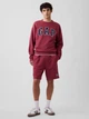 Світшот на флісі жіночий GAP 23130548 XL Бордовий (1161259958) - зображення 4