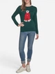 Джемпер новогодний женский Tommy Hilfiger 856223492 S Зеленый (1161189132) - изображение 3