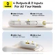 Павербанк Baseus 20000mAh 45W Павербанк Baseus EnerFill FC31 Qpow 3 зі швидкою зарядкою, Портативний зовнішній акумулятор, порти 1USB/1Type-C, LED-дисплей, вбудовані кабелі Type-C/Lightning (E0028D01) Білий - зображення 10