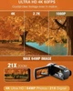 Відеокамера ZIMOCE HDV900PRO 4K 60FPS, 48MP, 21X Zoom, мікрофон, 2 акумулятори, карта 64GB - зображення 3