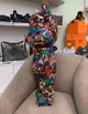 Статуетка Bearbrick Medicom Jimmy Onishi Jungle's Song 1000% Multi без коробки 70 см - зображення 3