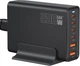 Сетевое зарядное устройство 200W GaN III 6 портов USB-C/USB-A PD быстрая зарядка для ноутбука смартфона - изображение 1