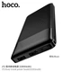 Павербанк Hoco 10000mAh 2A Павербанк Hoco J72 Easy travel, Портативний зовнішній акумулятор, порти 2USB/1Type-C, LED-індикатор Чорний - зображення 1