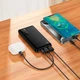 Павербанк Hoco 10000mAh 22.5W Павербанк Hoco J159 Essence с быстрой зарядкой, Портативный внешний аккумулятор, порты 2USB/1Type-C, LED-индикатор Черный - изображение 7