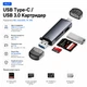 Хаб 6 в 1 USB Hub Card Reader Stone SD/TF Type-C концентратор розгалужувач юсб хаб (ST-CR003) - зображення 1