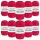 Упаковка YarnArt Begonia, Фуксія №6358, 10шт - турецька пряжа 50 г / 169 м, 100% мерсеризована бавовна для в'язання літніх виробів, ажурних - зображення 1