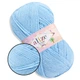 Пряжа акрилова Алізе Шекерим Бебі, Alize Sekerim Bebe, Блакитний №40, 100 г/320 м, акрил, для в'язання спицями та гачком, для дитячого одягу, пледів - зображення 1