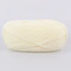 Пряжа акриловая Ализе Шекерим Беби, Alize Sekerim Bebe, Молочный №62, 100 г/320 м, акрил, для вязания спицами и крючком, для детской одежды, пледов - изображение 3