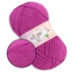 Пряжа акрилова Алізе Шекерим Бебі, Alize Sekerim Bebe, Орхідея №130, 100 г/320 м, акрил, для в'язання спицями та гачком, для дитячого одягу, пледів - зображення 1