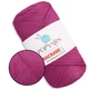 Шнур для макраме Popyarn Macrame L, Рожевий №224, 200 г/190 м, 100% поліпропілен - для в'язання сумок, килимків, кошиків, панно, декору - зображення 1