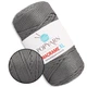 Шнур для макраме Popyarn Macrame XL, Сірий №606, 250 г / 125 м, 100% поліпропілен - для в'язання сумок, килимків, кошиків, панно, декору - зображення 1