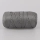 Шнур для макраме Popyarn Macrame XL, Сірий №606, 250 г / 125 м, 100% поліпропілен - для в'язання сумок, килимків, кошиків, панно, декору - зображення 2