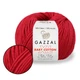 Пряжа Gazzal XL Baby Cotton, Красный №3439, нить 50г/105м Газзал Беби Коттон ХЛ вязание, полухлопок для спиц и крючка - изображение 1
