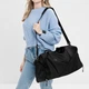 Спортивная сумка Lesko 604 Black для отдыха и занятий спортом с отделом для обуви водонепроницаемая - изображение 4