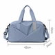 Спортивная сумка Lesko 604 Smoke Blue для отдыха и занятий спортом с отделом для обуви водонепроницаемая - изображение 5