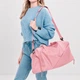 Спортивна сумка Lesko 604 Light Pink для відпочинку та занять спортом з відділом для взуття водонепроникна - зображення 4
