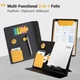Органайзер A5 LHiDS Folio 2.0 з магнітними аксесуарами, портфоліо 3-в-1 (папка, кліпборд, підставка), сірий - зображення 2