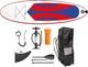 Надувная SUP доска CS Aqua Stand Up Paddleboard 300 x 83 x 15 см Red-Blue (5714156137002) - изображение 3