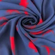 Ткань шифон креп IDEIA 150 см 70 гр/м2 легкая, воздушная, для платьев, юбок, блуз квітка синя м.п. - изображение 1